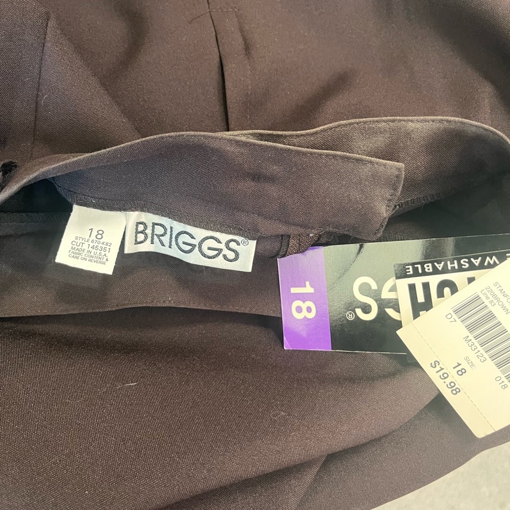 Briggs New York Brown Midi Skirt